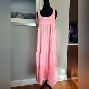 Free People Movement Pink Sleeveless Midi Beach Dress
